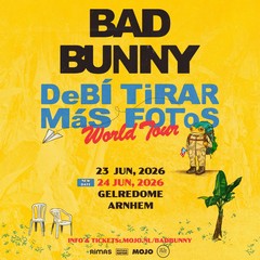 Bad Bunny geeft extra concert in Gelredome op 24 juni 2026