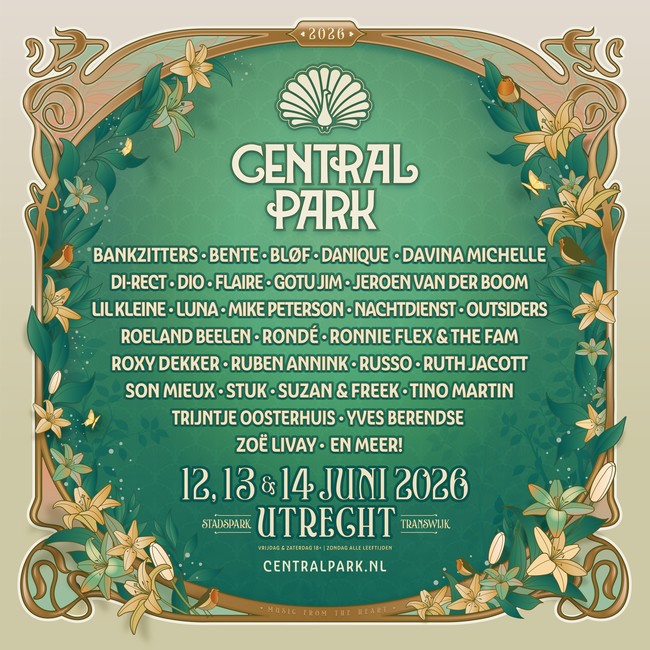 Central Park 2026 maakt volledige line-up bekend