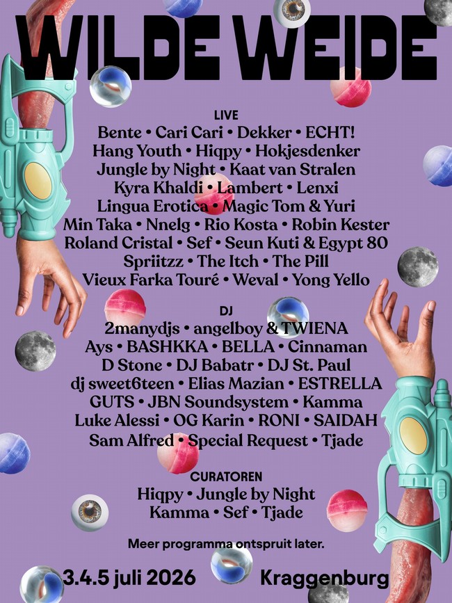 Wilde Weide groeit verder: 50 eerste namen, curatoren én groter terrein voor 2026
