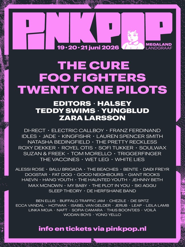 Pinkpop maakt line-up compleet met 18 nieuwe Stage 4 namen, waaronder Sofia Camara, Ben Ellis, Chezile en YONG YELLO